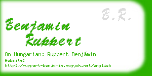 benjamin ruppert business card