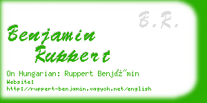 benjamin ruppert business card